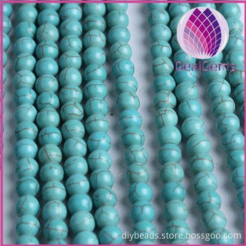 8mm cheap factory price round turquoise loose beads